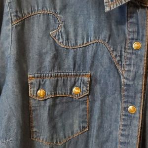 Western denim shirt